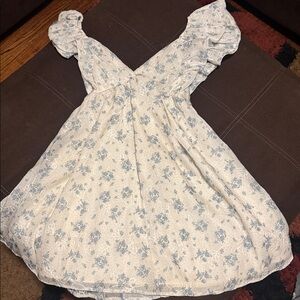 JESSICA SIMPSON Floral Ruffle Sleeve babydoll Dress